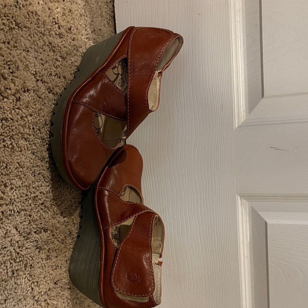 Fly London Brown Wedges